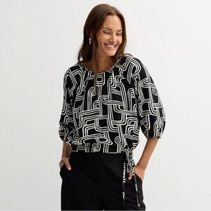 Nine West Black & White top - Size XL